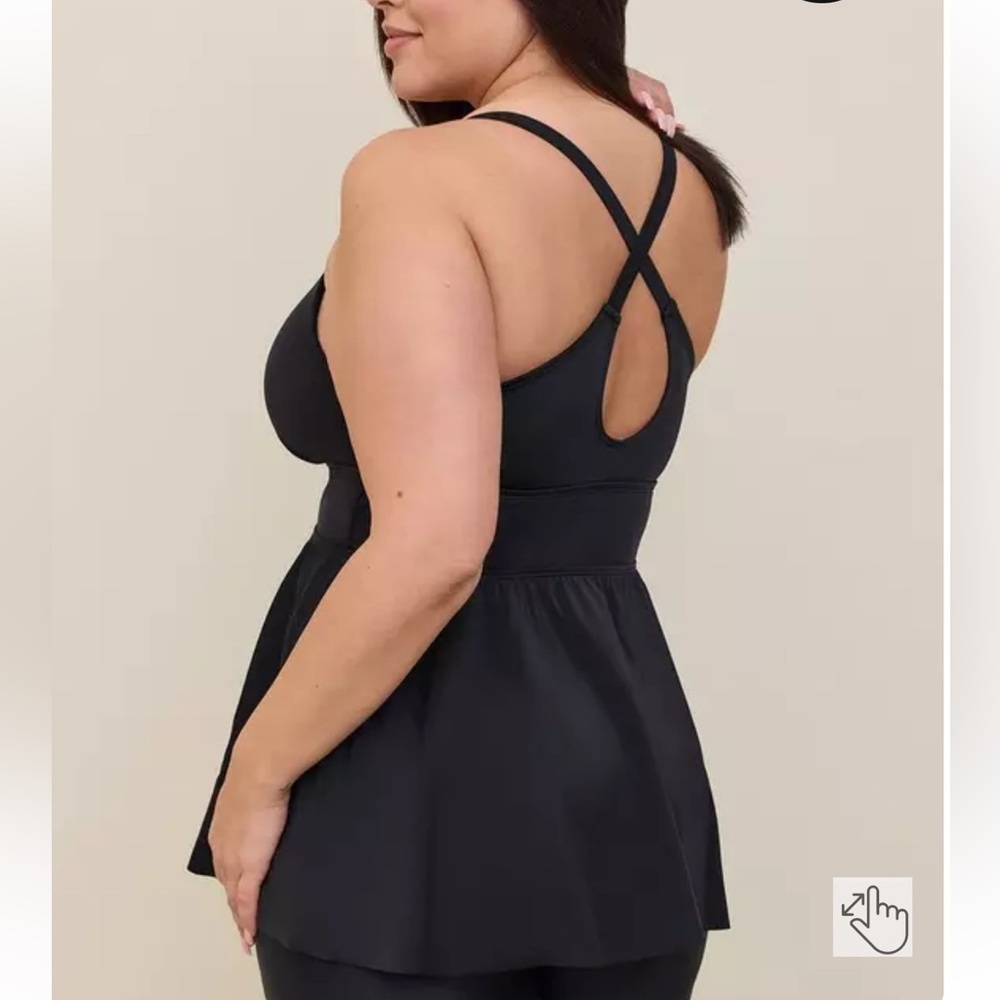 Torrid Wire-Free Racerback Tankini - Picture 2 of 10